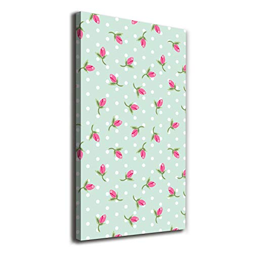 Tableaux pour la mur Tulup 60x120 cm | Impression sur toile vintage vert