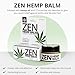 ZEN Hemp Balm for Relief, Hemp Oil Extract for Joints, Back, Neck and Elbows, Hemp Infused Topical Cream (Pack of 72)