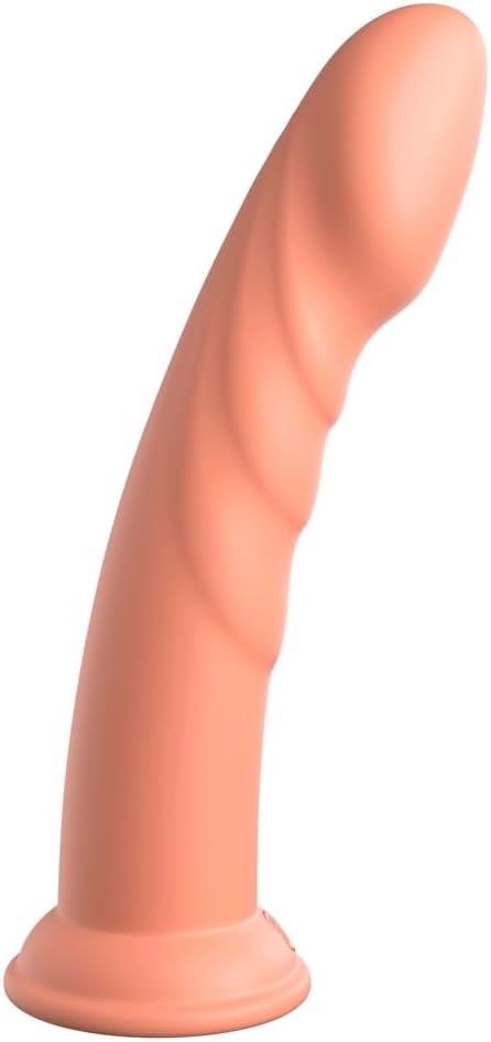 Pipedream Prorducts - Dillio Platinum Collection - Super Eight 8" Platinum Cured Silicone Dildo - Peach