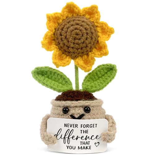 Tiny Detalles Mini Positive Crochet Sunflower Mothers...