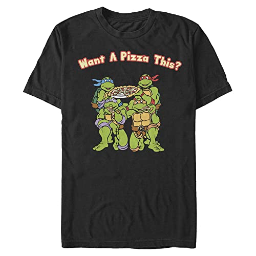 T-shirt Nickelodeon Pizza homme résistant et confortable col rond