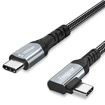Fasgear USB C to USB C 3.1 Gen 2 Cable 10ft - 10Gbps 100W Power Delivery with E-Marker Chip, 4K@60Hz Video Output, Compatible with iPhone 17 Series and USB-C Devices