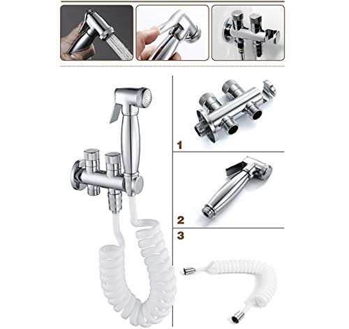 Rociador de inodoro de latón montado en pared con diseño SilverSprayer premium 3