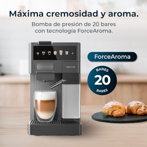 Cecotec Kompakte Espresso-Kaffeemaschine mit Milchbehälter FreeStyle Latte. 1350W, 20 Bar,...