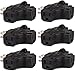Maxlin Cable 3-Outlet Wall Adapter (T-shaped), Plug Extender; Heavy Duty Grounded Power Tap [ETL Listed] Black - 6 Pack