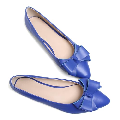 Image of SAILING LU Women's Bow-Knot Pointed Toe Ballet Flats