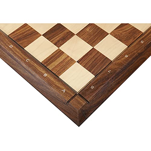 Échiquier en palissandre doré 55 mm cadeau idéal pour joueur d'échecs