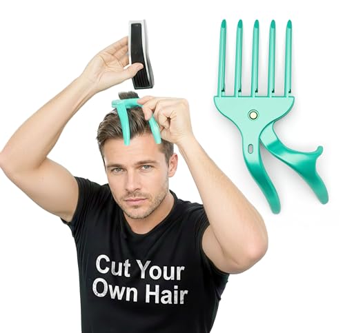 Grip and Trim – The Easy Way to Cut Your Own and Other's Hair at Home | DIY Haircut Tool for Men | Use with Your Hair Clippers for Clean, Even Trims Every Time
