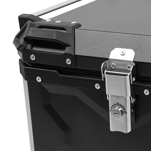 Baúl de aluminio de 55L antirrobo e impermeable para evitar robos 6