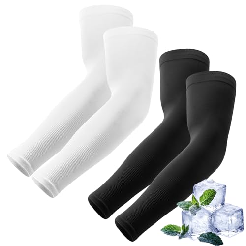 Image of Luminex Commerce Cooling Arm Sleeves for Men & Women, UV Sun Protection Hand Sleeves, Cricket, Motorcycle, Golf