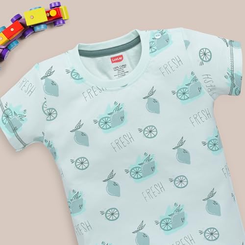 Image of LuvLap Baby Boys Regular Fit 100% Cotton Half Sleeves Boys T-Shirts and & Shorts Set Pack of 3