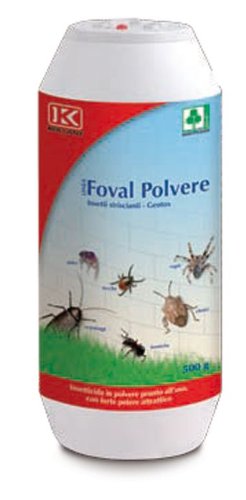 Insetticida In Polvere Per Formiche/Scarafaggi Foval 500Gr