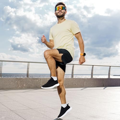 Image of Mens Running Shoes Tennis Shoes Walking Gym Sneakers Lightweight Non Slip Mesh Casual Workout Sneakers