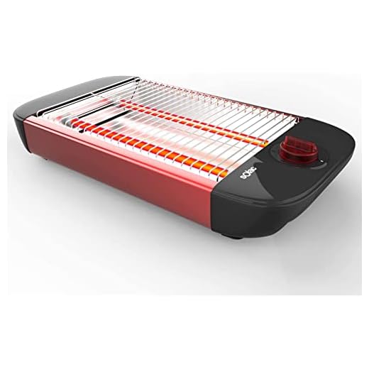 Solac Stillo Red Tostador Plano, 600 W, 5.3 tons, Plástico, Rojo
