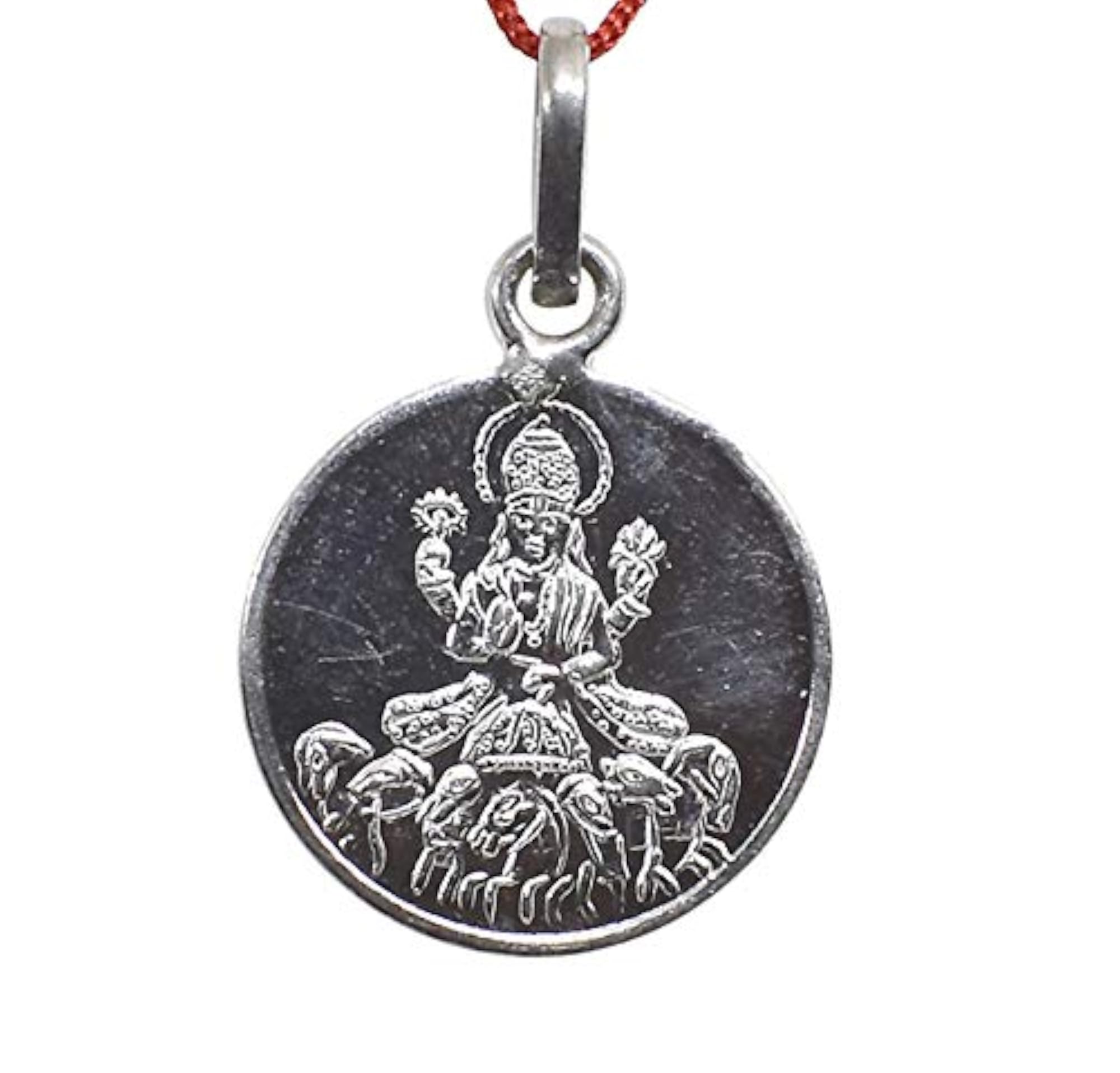 Shri Surya Yantra Pure Silver Pendant, Unisex