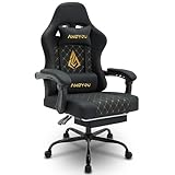 【Cuir PU & Repose-pieds Intégré】Revêtement cuir PU haut de gamme, anti-rayures et facile à nettoyer. Repose-pieds intégré et coussins amovibles. Une chaise ergonomique bureau aussi pratique que confortable