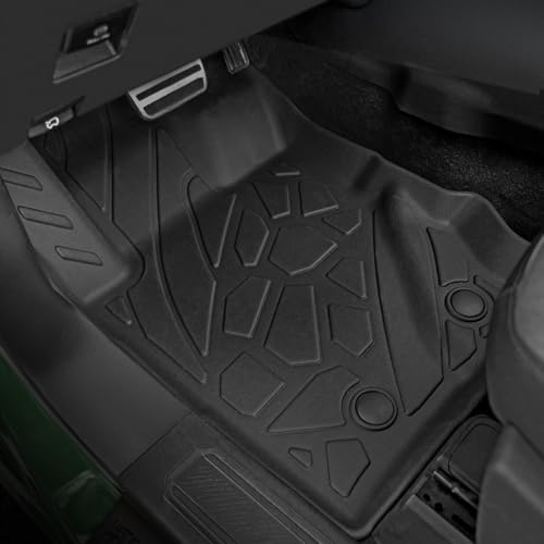 Image of Floor Mats for Ford Bronco 2021-2026, All Weather Floor Mats Trunk Cargo Liner with Backrest Protectors and Door Sill Guards Accessories, Full Coverage Set (Fit 4 Door Models)