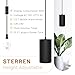 STERREN Hanging Grow Lights,Plug in Pendant Light for Indoor Plants,Full Spectrum Plant Light with ON/Off Switch, Auto Timer Decorative LED Grow Light with 21 FT Power Cord