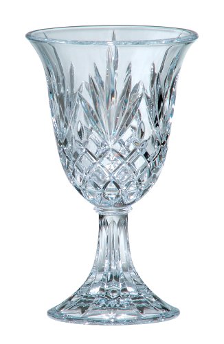 St. George Crystal Pineapple Chalice Hurricane Candleholder 2-Pack