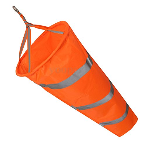 Fauge 100cm Aviation Windsock Rip-stop Wind Measurement Sock Bag + Reflective Belt