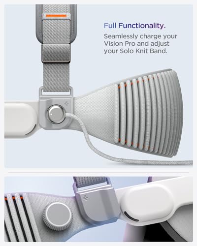 Spigen DR210 Padded Head Strap Designed for Apple Vision Pro HeadStrap - Charcoal Gray - Image 5