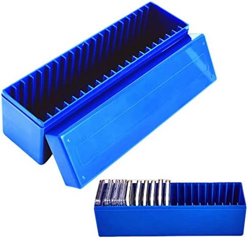 Ettonsun Plastic Coin Storage Box Case for 20 Slab Coin Holders Fit for PCGS NGC PCCB PMGab Coin Holders (Blue)