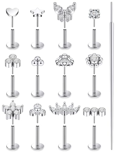 Lsnevsie 14K �S�[���h�t�B���h 20G 18G 16G �X���b�h���X �t���b�g�o�b�N �C�������O �X�^�b�h �T�[�W�J���X�e�����X�X�`�[�� �N���A CZ �v�b�V���C���m�[�Y�����O �X�^�b�h �g���K�X �w���b�N�X �R���N ��s�A�X �s�A�X �W���G