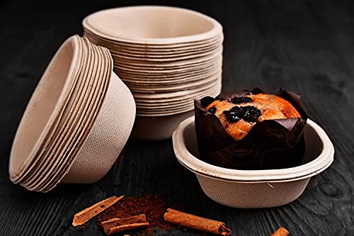 Image of VIK Sugarcane Bagasse Disposable Plates Set (60 Pieces), Square Plates 10 Inch (15), Square Plates 7 Inch (15), Bowls (15), Sporks (15), Brown Party Disposal Biodegradable