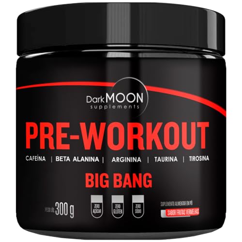 Pre Workout Big Bang 300g - Pré Treino Mais Energia para seu Treino - Sabor Frutas Vermelhas - Darkm