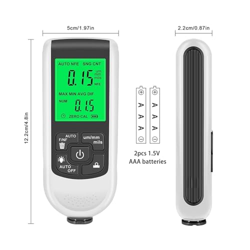 Medidor digital de grosor con pantalla 0-2000um miniatura 7