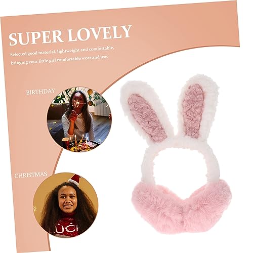 PartyKindom Protective Winter Ear Muffs for Boys and Girls Pink Bunny Earmuff for Toddlers Warm Comfortable2