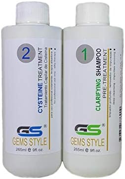 GEMS STYLE Cysteine Hair Treatment Formaldehyde Free For Blonde Hair 9fl.oz