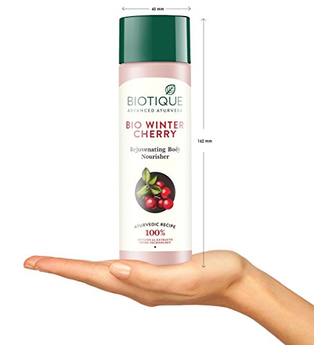 Image of Biotique Bio Berberry Hydrating Cleanser For All Skin Types, 120Ml and Biotique Bio Wintercherry Lightening And Rejuvenating Body Nourisher, 190ml