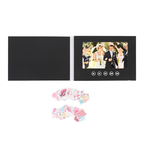 Pantalla digital LCD portátil de 10 pulgadas en tarjeta de felicitación personalizable para publicidad