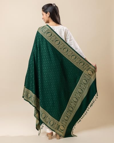 Image of Wrap me Warm Shawl for Women | Soft Viscose Acrylic Poly Wool Shawl - Warm & Lightweight Winter Wrap - Stylish Ethnic Stole for Women - 1010