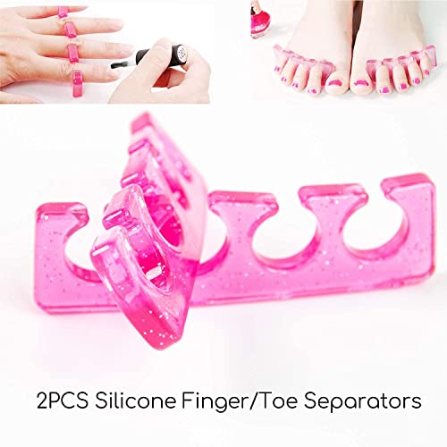 Image of Angenil 15PCS Acrylic Nail Brush Set with UV Gel Nail Art Brushes, Makeup Pouch Bag, Travel Pouches for Women