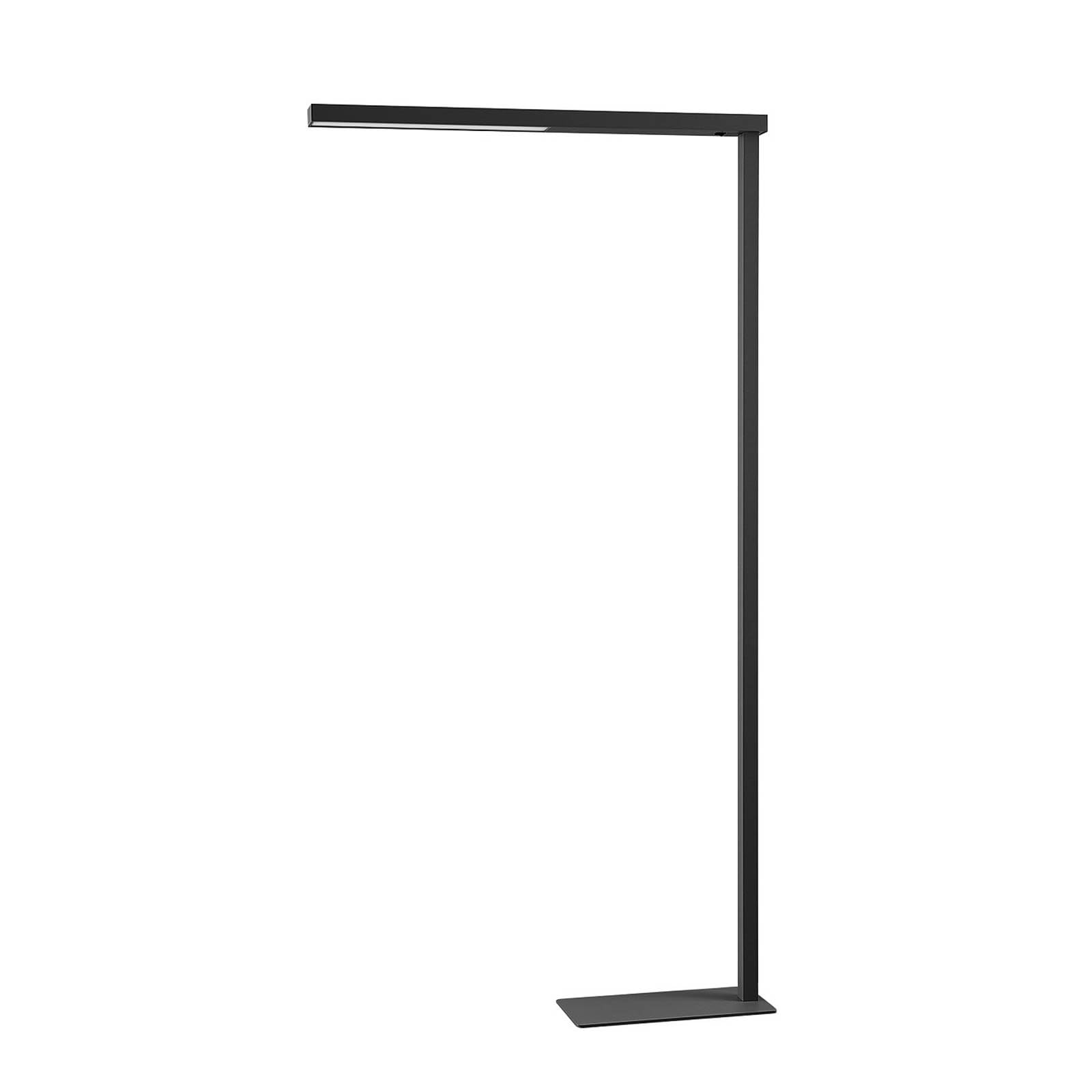 Arcchio LED Büro Stehlampe silber, Bürolampe Uplight und Downlight Deckenfluter 4498lm 4000K Standleuchte Office Büro-Stehleuchte