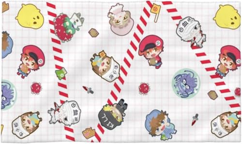 はたらく細胞 (2) フェイスタオル 速乾 吸水 大きめ ふわふわ 柔らかい 毛長 厚手 柔らか 耐久性 家庭用/出張/ギフト かわいい キャラクター グッズ 40x70cm