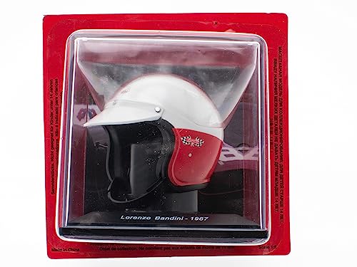 OPO 10 - Formula 1 Helmet Compatible with Ferrari F1: Lorenzo Bandini 1967-1/5 Scale - CAS22, Red - Image 3