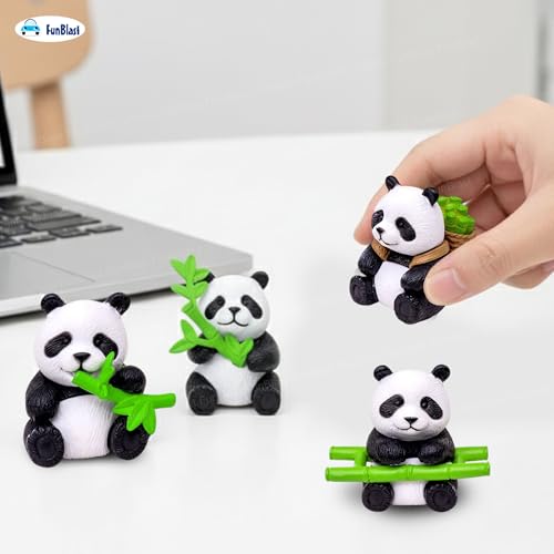 Image of FunBlast Panda Miniature Figurines - Decorative Showpiece, Gift for Him /Her, Diwali Deepwali New Year Home Decor, Bedroom, Living Room, Office, Table, Car Dashboard (Style-B)