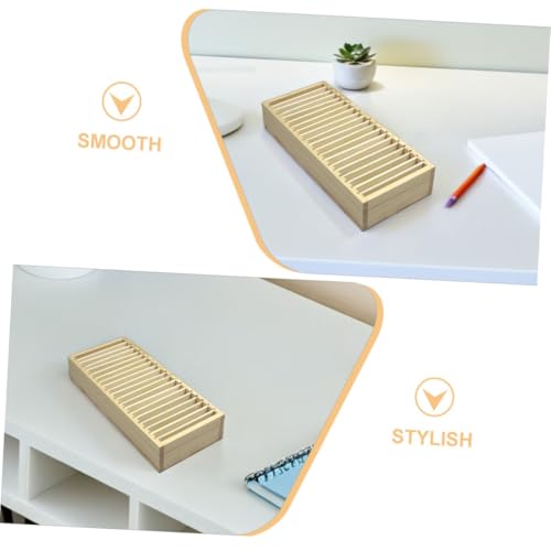 Angoily Detachable Card Organizer Box Wooden Business Accessories Storage for Greeting Cards Jewelry3
