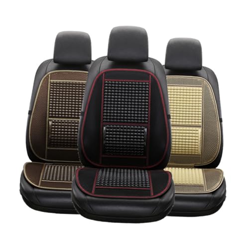 Luxshiny Cojín de Asiento de Automóvil Funda Artificial Soporte Ergonómico y Transpirable Conductor y Pasajeros