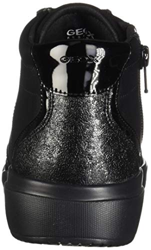 Geox D TAHINA e Scarpe da Ginnastica, Donna, Nero