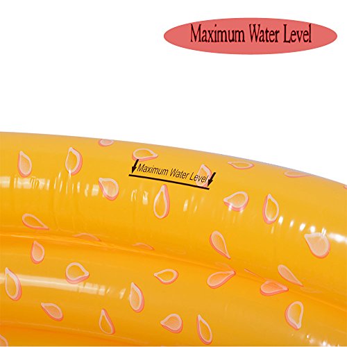Kiddie Pool, Hamburger 3 Ring Inflatable Pool For Kids, Ideal Water Pool In Summer, 45 Inches Inflatable Swimming Pool, For Ages 3+ #TOP4