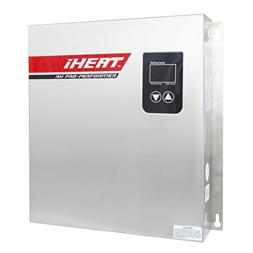 iHeat Tankless AHS18-D 240V 75A 18KW Stainless Steel Enclosure 3/4" MIP 16" by 13.5" by 3.5" Electric Water Heater, 13.7 lb