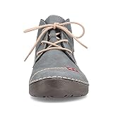 Rieker Damskie sznurowane buty 52540, damskie wygodne buty, Niebieski 14, 38 EU