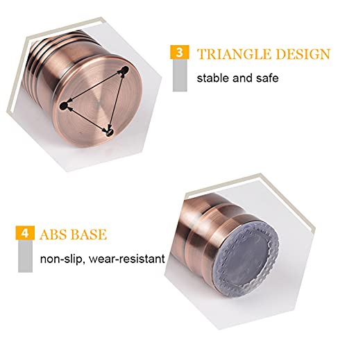 Patas de sofá impermeables de aluminio de 4 pulgadas para elevar camas y bancos 6