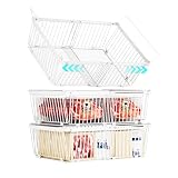 Large Freezer Organizer Bins for 10 to 20 Cu.Ft,3 Pack , Leak-Proof Bottom