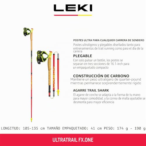 LEKI Ultratrail FX One bastones plegables de carbono para trail running 2