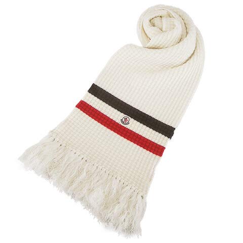 [モンクレール] メンズ マフラー 9901300 8489E オフホワイト/002 [並行輸入品]